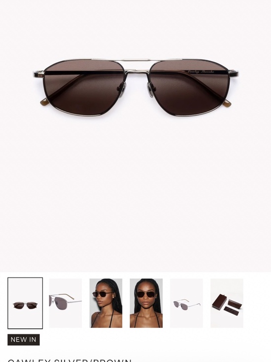 Shevoke Cawley Silver/Brown Sunglasses main image 4